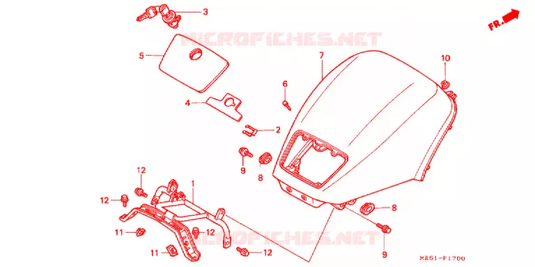 CAPOT Honda MOTO 800 PC800 1997  PC800T