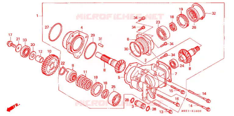 COUPLE CONIQUE Honda MOTO 800 PC800 1996  PC800T