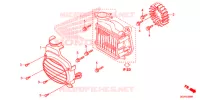 VENTILATEUR ET COUVERCLE DE RADIATEUR pour Honda RUCKUS 50 de 2019