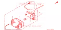 FEU ARRIERE pour Honda V TWIN MAGNA 250 SPEED WARNING LIMIT de 1996