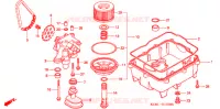FILTRE A HUILE   CARTER D'HUILE   POMPE A HUILE pour Honda V TWIN MAGNA 250 SPEED WARNING LIMIT de 1996