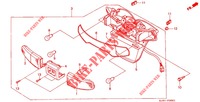 FEU ARRIERE (CH125H/N/P/R) pour Honda CH 125 SPACY de 1992