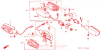 CLIGNOTANT pour Honda CB 400 SUPER FOUR DRIVING SCHOOL de 2004