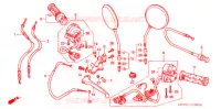 COMMODO   LEVIER   CABLE pour Honda CB 400 SUPER FOUR DRIVING SCHOOL de 2004