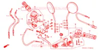 COMMODO   LEVIER   CABLE pour Honda CB 400 SUPER FOUR DRIVING SCHOOL de 2008