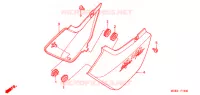 COUVERCLES LATERAUX pour Honda CB 400 SUPER FOUR DRIVING SCHOOL de 2008