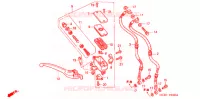 MAITRE CYLINDRE DE FREIN AVANT pour Honda CB 400 SUPER FOUR DRIVING SCHOOL de 2008
