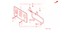 PLAQUE D'IMMATRICULATION pour Honda CB 400 SUPER FOUR DRIVING SCHOOL de 2008
