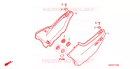COUVERCLES LATERAUX pour Honda CB 750 Driving School de 2005