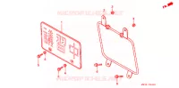 PLAQUE D'IMMATRICULATION pour Honda CB 750 Driving School de 2005