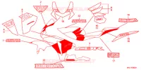 AUTOCOLLANTS (3) pour Honda CBR 1000 RR REPSOL de 2009