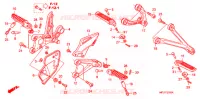 REPOSE PIED pour Honda CBR 1000 RR REPSOL de 2009