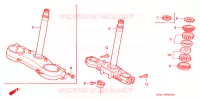 TE DE FOURCHE (CR125RL/M/N/P/R) pour Honda CR 125 R de 1990