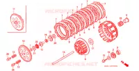EMBRAYAGE pour Honda CR 250 R de 1991