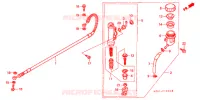 MAITRE CYLINDRE DE FREIN ARRIERE pour Honda CR 250 R de 1991