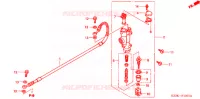 MAITRE CYLINDRE DE FREIN ARRIERE pour Honda CR 250 R de 2002