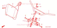 TUYAU DE GUIDON/PONT SUPERIEUR  pour Honda CR 250 R de 2003