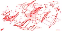 COUVERCLES LATERAUX   ARRIERES pour Honda CBR 300 ABS de 2017