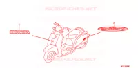 AUTOCOLLANTS pour Honda 50 CREA SCOOPY DELUXE de 2009