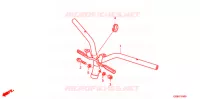 GUIDON pour Honda 50 CREA SCOOPY de 2010