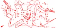 LEVIER DE GUIDON   CABLE   COMMODO pour Honda 50 CREA SCOOPY de 2010