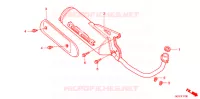 SILENCIEUX D'ECHAPPEMENT pour Honda 50 CREA SCOOPY de 2010