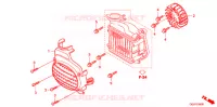 VENTILATEUR ET COUVERCLE DE RADIATEUR pour Honda 50 CREA SCOOPY de 2010