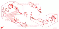 CLIGNOTANT pour Honda CBR 300 ABS BROWN de 2015