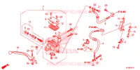 MAITRE CYLINDRE DE FREIN AVANT pour Honda CBR 300 ABS BROWN de 2015