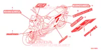 AUTOCOLLANTS pour Honda ZOOMER 110 X de 2014