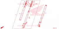 FOURCHE pour Honda ZOOMER 110 X de 2014
