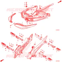 FEUX ARRIERE (AFS125MSF/CSF/KSFH) pour Honda WAVE 125 Electric start, Cast wheels de 2017