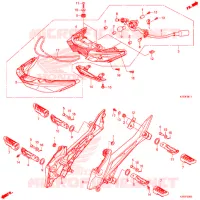 FEUX ARRIERE (AFS125MSF/CSFK) pour Honda WAVE 125 Electric start, Spoked wheels de 2019