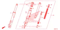 FOURCHE pour Honda SH MODE 125 SILVER de 2019