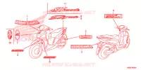 AUTOCOLLANTS pour Honda SH MODE 125 de 2019