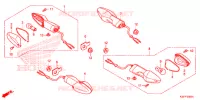 CLIGNOTANT pour Honda CB 300 POLICE TYPE DK de 2019