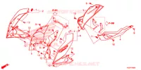 OUIES DE RADIATEUR   SABOT pour Honda CB 300 POLICE TYPE DK de 2019
