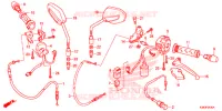 LEVIER DE GUIDON   CABLE   COMMODO pour Honda CBF 160 UNICORN de 2019