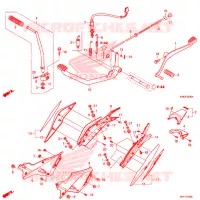 PEDALE pour Honda ACE 110 de 2019