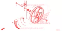 ROUE AVANT (MOULURE/FREIN A TAMBOUR) pour Honda ACE 110 ELECTRIC START de 2019