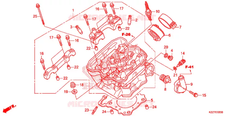 CULASSE Honda MOTO 250 CRF 2018  CRF250RLK