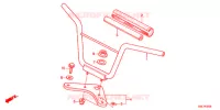 GUIDON   TE DE FOURCHE pour Honda CRF 50 de 2019