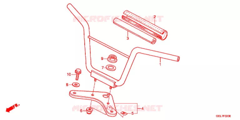 GUIDON - TE DE FOURCHE Honda MOTO 50 CRF 2019  CRF50FK