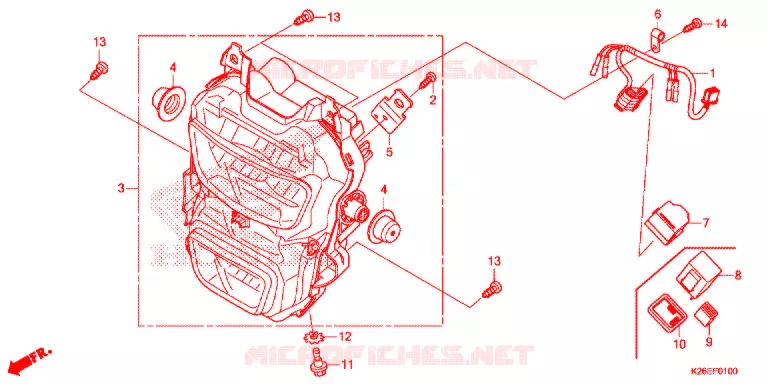 PHARE Honda MOTO 125 MSX 2020  MSX125AL