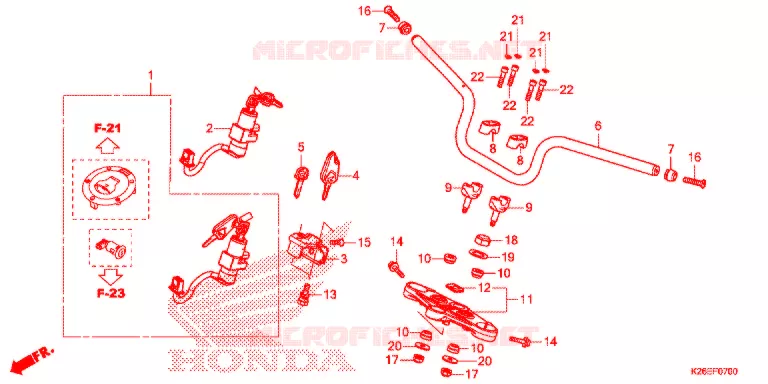 GUIDON Honda MOTO 125 MSX 2020  MSX125L