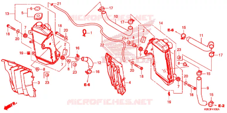 RADIATEUR Honda MOTO 250 CRF 2020  CRF250RL