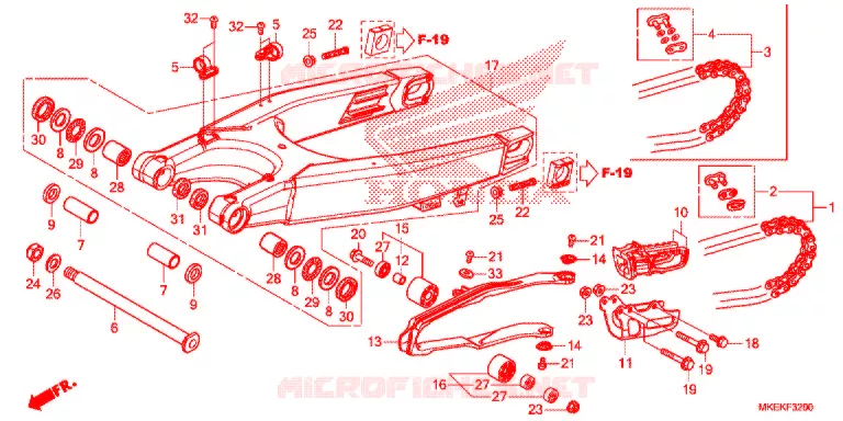 BRAS OSCILLANT Honda MOTO 450 CRF 2020  CRF450RL