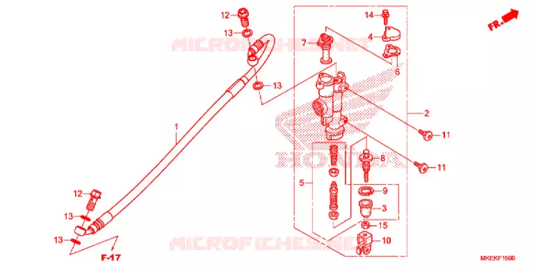MAITRE CYLINDRE DE FREIN ARRIERE Honda MOTO 450 CRF 2020  CRF450RL