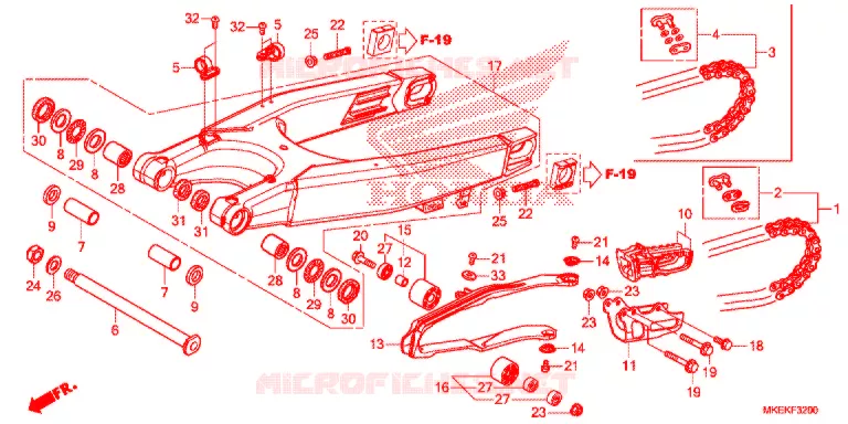 BRAS OSCILLANT Honda MOTO 450 CRF 2020  CRF450RL