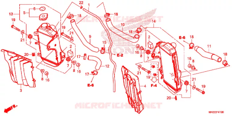 RADIATEUR Honda MOTO 450 CRF 2020  CRF450RL